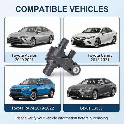 16671-25010 صمام تجاوز المبرد، متوافق مع تويوتا أفالون 2020-2021 وكامري 2018-2021، RAV4 2019-2022، لكزس ES350، صمام التحكم في سائل تبريد المحرك يستبدل 1667125010 و16671 25010 in Kuwait