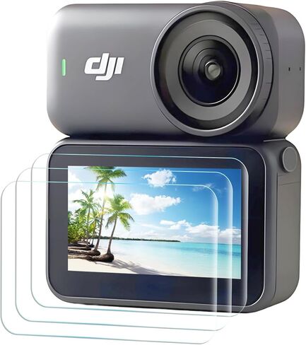 واقي شاشة لـ DJI OSMO Nano [3 قطع]، زجاج مقسى، صلابة 9H، مضاد للخدش، مضاد للفقاعات، سهل التركيب in Kuwait