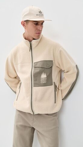 Maison Kitsuné Men's Casual Fleece Jacket in Saudi Arabia