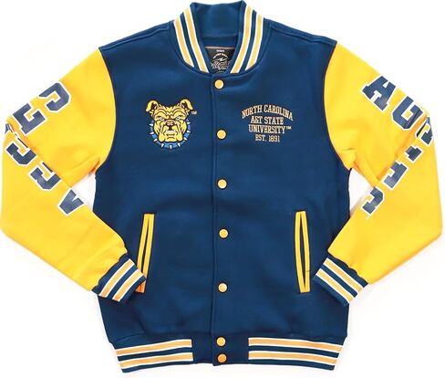 Big Boy North Carolina A&T Aggies S1 Mens Fleece Jacket [Navy Blue - S] - ID#71309 in Saudi Arabia