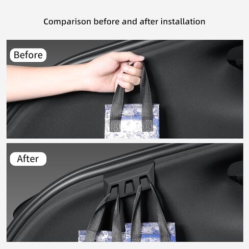 LUCKEASY 2PC Trunk Hook for Tesla Model Y Juniper 2025 2026 Grocery Bag Hook Trunk Organizer Car Interior Accessories ABS Black in Saudi Arabia