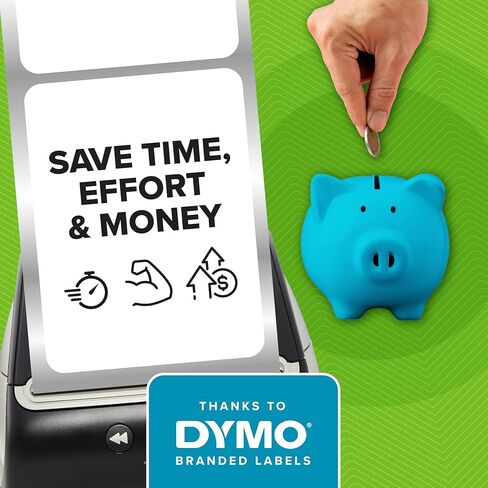 DYMO®-Branded LabelWriter Mailing Address Labels for LabelWriter Label Printers, White, 1-1/8" x 3-1/2", 6 Rolls of 350 (2100 Total) in Saudi Arabia