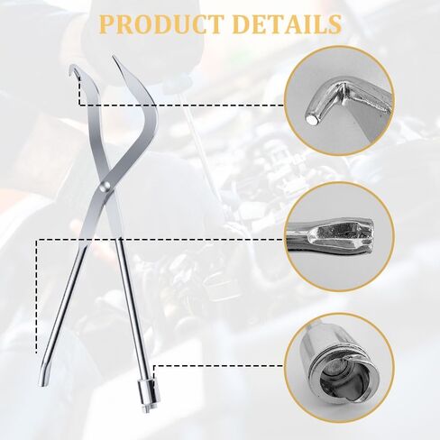 Brake Spring Pliers, Drum Brake Tool, Drum Double Ended Carbon Steel Vehicle Shoe Return Spring Installation Disassemble Tool, Auto Flexible Adjusting Pistonremoval Pliers for Most Cars in Saudi Arabia