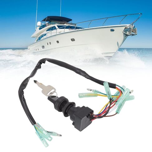 703-82510-43 Ignition Switch Key Assy Reliable Connection for Lingxuan Outboard Motor Lightweight and Durable for Factory Workers in Saudi Arabia