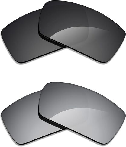زوج من العدسات البديلة المستقطبة من Alphax لنظارات Oakley Gascan OO9014 مقاس 60 مم - أسود + تيتانيوم in Saudi Arabia