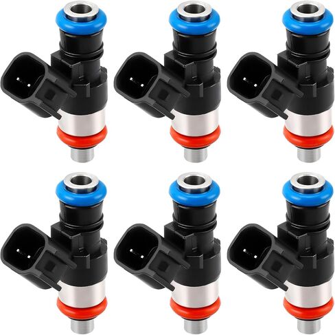 Set of 2 Fuel Injectors Compatible with Chevrolet Tahoe, Blazer, Caprice & GMC Yukon, C1500 & Buick Roadmaster & Cadillac Brougham & Isuzu NPR & Oldsmobile, Replace# 17111864 17112494 in Saudi Arabia