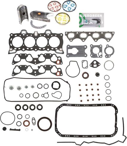 Evergreen SA-9761228384-3 Full Gasket Set Bearings Rings Compatible With/For 88-95 Honda Civic Del Sol D15B1 D15B2 B7 B8 in Saudi Arabia