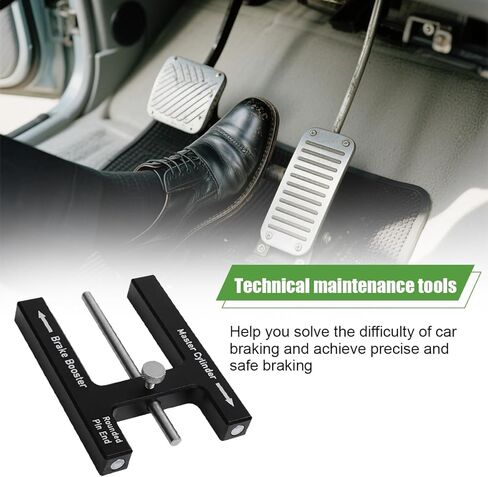 Car Brake Booster Adjustment Tool, Magnet Design Aluminum Vehicle Master Cylinder Push Rod Length Gauge, Automotive Brake Booster Pedal Depressor Tool, Universal for SUV, Truck, RV in Saudi Arabia