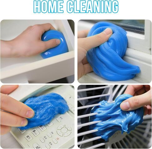 جل تنظيف السيارة، معجون تفصيل تنظيف السيارة، منظف داخلي عالمي للسيارة، ملحقات أدوات تفصيل السيارات لمعجون السيارة، لوازم أدوات تنظيف مثالية لإزالة الغبار، هدايا للرجال والنساء - 5.6oz in Kuwait