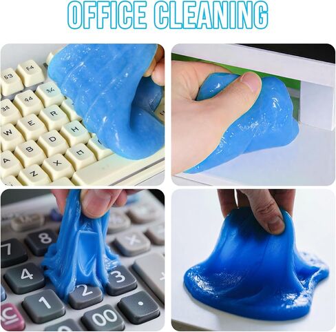 جل تنظيف السيارة، معجون تفصيل تنظيف السيارة، منظف داخلي عالمي للسيارة، ملحقات أدوات تفصيل السيارات لمعجون السيارة، لوازم أدوات تنظيف مثالية لإزالة الغبار، هدايا للرجال والنساء - 5.6oz in Kuwait