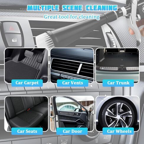 Tornado Car Cleaning Gun, High Pressure Vehicle Dryer Air Blow Gun, Quickly Blowing Out Automotive Detailing Supplies Cleaner Kit, Universal for SUV Automobile Truck in Saudi Arabia