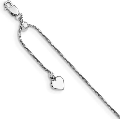 Sterling Silver Adjustable Snake Anklet in Saudi Arabia