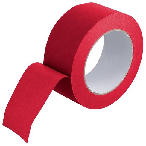Red Painters Tape 6 Rolls, 2 Inch x 55 Yards, Premium Masking Tape for DIY Projects, Painting, Automotive, Artwork, Crafts, Packaging, Labeling | Easy Removal in Saudi Arabia