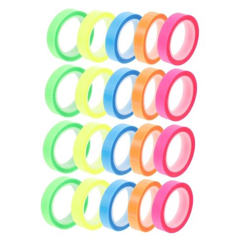 Gadpiparty 20Rolls Highlighter Tape Notepaper for Books Reading Tabs Removable Markers for Study School Supplies and Organization in Saudi Arabia