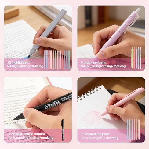 مجموعة لوازم دراسة الكتاب المقدس 14 في 1 للنساء، ملحقات يوميات الكتاب المقدس، علامات الكتاب المقدس، ملاحظات لاصقة شفافة، أقلام تمييز لا تنزف، بطاقات صلاة، شريط واشي، هدية مسيحية، وردي in Kuwait