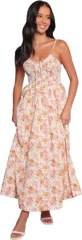 Petal & Pup Women's Salaca Maxi Dress Pink Orange in Kuwait