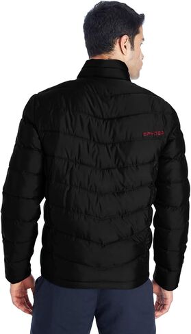 Spyder Men's Pelmo Insulated Puffer Jacket 2XL BLACK/ RED in Saudi Arabia