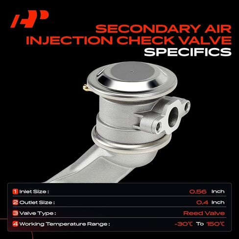 A-Premium Secondary Air Injection Check Valve Compatible with Audi Q5, Q7, A4 A6 A7 A8 Quattro, A7 S5 Sportback, SQ5, S4, S5, S6 & Volkswagen Touareg, Air Pump Check Control Valve with Gasket in Saudi Arabia