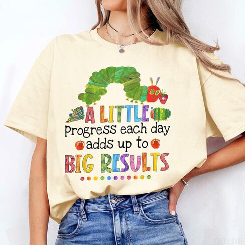 A Little Progress Each Day Shirt - Teacher Appreciation Shirts for Women - Teachers Back to School Gift in Saudi Arabia