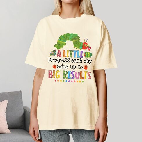 A Little Progress Each Day Shirt - Teacher Appreciation Shirts for Women - Teachers Back to School Gift in Saudi Arabia