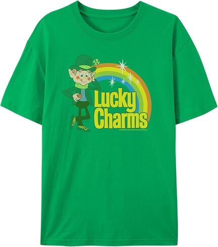 تي شيرت Lucky Charm لعيد القديس باتريك - تي شيرت برسومات Lucky The Leprechaun عتيقة 100% قطن in Kuwait