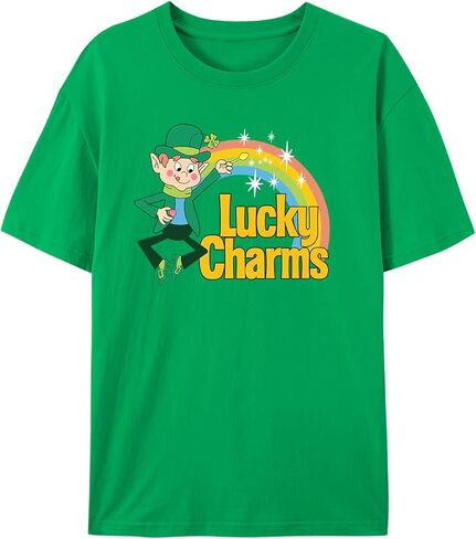 تي شيرت Lucky Charm لعيد القديس باتريك - تي شيرت برسومات Lucky The Leprechaun عتيقة 100% قطن in Kuwait