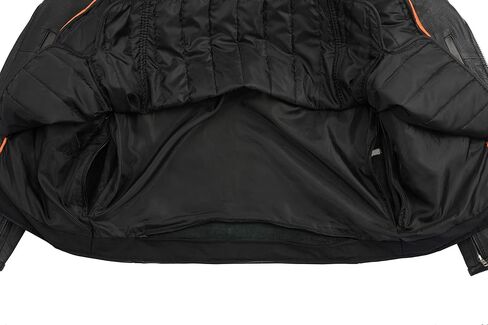 Mens Motorcycle Old School Police Style Classic Police style Patch access Leather Jacket in Saudi Arabia