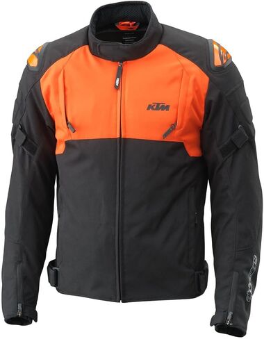 KTM Ampere Waterproof Jacket by Alpinestars, Black/Orange, 3PW23000150X in Saudi Arabia