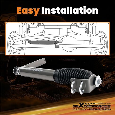 مثبت التوجيه maxpeedingrods لـ 1980-1996 Ford Bronco F-150 F-250 F-350، إصدار G1 in Kuwait