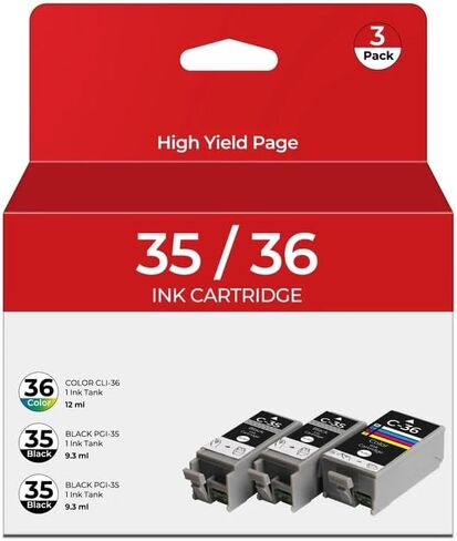 خراطيش حبر PGI-35 CLI-36 متوافقة مع PIXMA TR150 TR160 iP110 iP100 متوافقة مع خراطيش الحبر Canon 35 36 البديلة لطابعات PIXMA TR150 TR160 iP110 iP100 TR 150 in Kuwait