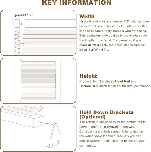 ستائر النوافذ، ستارة لاسلكية SZXIMU مقاس 2 بوصة للنوافذ الداخلية، ستائر صغيرة مقاس 28 بوصة عرض × 64 بوصة ارتفاع، ستائر وظلال لتصفية الضوء، ستائر نافذة أفقية للمنزل وغرفة النوم وغرفة المعيشة والحمام والمطبخ، باللون الأبيض in Kuwait