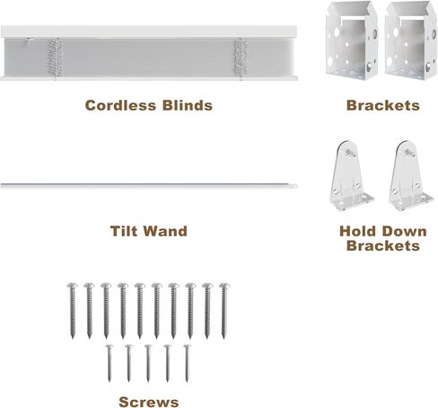 ستائر النوافذ، ستارة لاسلكية SZXIMU مقاس 2 بوصة للنوافذ الداخلية، ستائر صغيرة مقاس 28 بوصة عرض × 64 بوصة ارتفاع، ستائر وظلال لتصفية الضوء، ستائر نافذة أفقية للمنزل وغرفة النوم وغرفة المعيشة والحمام والمطبخ، باللون الأبيض in Kuwait