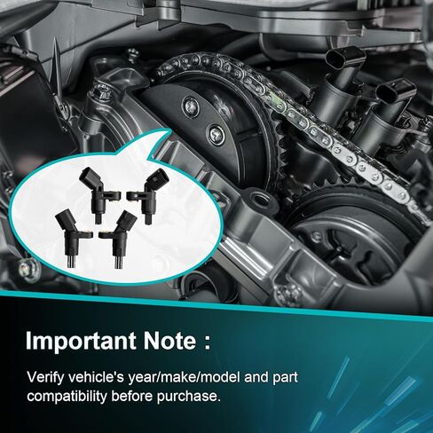 مستشعر سرعة عجلة ABS متوافق مع Volkswagen Jetta Beetle Golf Audi TT 1999 2000 2001 2002 2003 2004 2005 2006 الجزء الأمامي الخلفي، استبدال ALS470 ALS522 ALS465 1J0927803 1J0927807B 1J0927804 in Kuwait