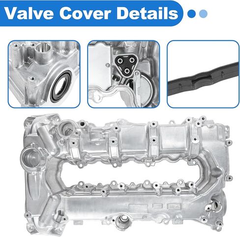 25204723 Aluminum Engine Valve Cover for Chevrolet Cruze Malibu Trax 2016-2022 Front Valve Rocker Cover with Gasket for Buick Encore 2016-2022 12699254/12636177/12366384/98MC22G in Kuwait