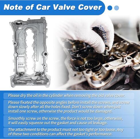 25204723 Aluminum Engine Valve Cover for Chevrolet Cruze Malibu Trax 2016-2022 Front Valve Rocker Cover with Gasket for Buick Encore 2016-2022 12699254/12636177/12366384/98MC22G in Kuwait