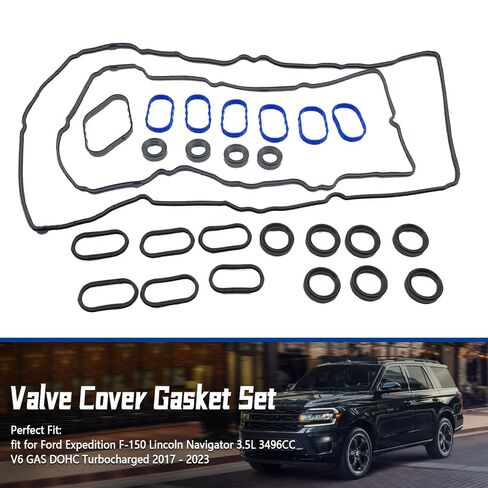 Valve Cover Gasket Set Fit for Ford Expedition 2018-2022 F-150 2017-2020 Lincoln Navigator 2018-2023 3.5L, Replace VS50973 VS50993R HL3Z-6584-A ML3Z-6584-G HL3Z6584A in Saudi Arabia
