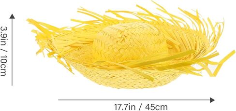 Angoily 2pcs Straw Luau Hats for Women Beach Hats Summer Sunscreen Handwoven Straw Costume Chicken Coop Sunflower Easter Party Decorations Outdoor Travel Vacation in Saudi Arabia