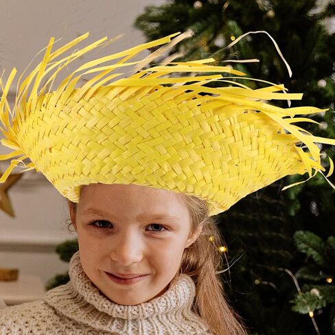 Angoily 2pcs Straw Luau Hats for Women Beach Hats Summer Sunscreen Handwoven Straw Costume Chicken Coop Sunflower Easter Party Decorations Outdoor Travel Vacation in Saudi Arabia