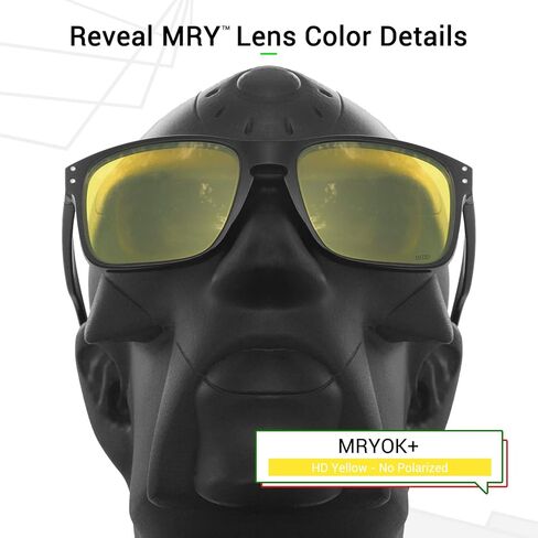 عدسات Mryok+ مستقطبة بديلة لـ Oakley Latch OO9265 - HD أصفر in Saudi Arabia