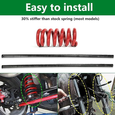 مجموعة الشوكة الأمامية والخلفية تناسب XR100R CRF100F CRF125FB عجلة كبيرة 1987-2004، نوابض دراجة نارية شديدة التحمل in Saudi Arabia