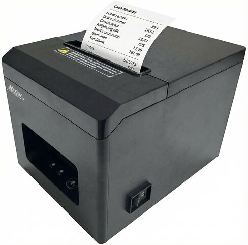 MRBOSS POS 3 "1/8 طابعة إيصالات حرارية بلوتوث USB تدعم إيصالات المطبخ طباعة التذاكر تطبيق Grubhub Postmate أيضًا لمتجر Togo Shop Bubble Tea Fastfood Restaurant Kitchen Ticket in Kuwait