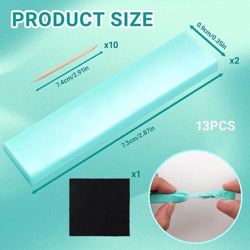 13PCS Watch Repair Tool, Watch Cleaning Putty Kit with 10PCS Willow Sticks/2PCS Watchmaker Cleaning Clay, Watch Cleaner Tool for Jewelry/Watch Repair/Wristwatch Cleaning Kit for Professional/DIY in Saudi Arabia