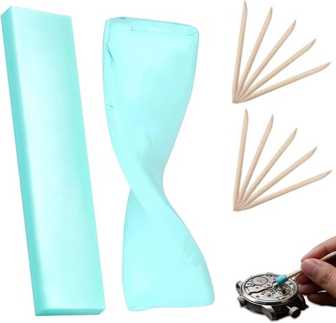 13PCS Watch Repair Tool, Watch Cleaning Putty Kit with 10PCS Willow Sticks/2PCS Watchmaker Cleaning Clay, Watch Cleaner Tool for Jewelry/Watch Repair/Wristwatch Cleaning Kit for Professional/DIY in Saudi Arabia