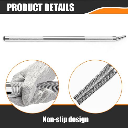 LEIFIDE 2 Pack 35" Chrome Steel Winch Bar, Heavy-Duty Round & Square Head Cargo Bar with Non-Slip Grip for Flatbed Trailer Winches and Lever Binders in Saudi Arabia