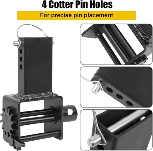2 Pack Trailer Small Stake Pocket Winch, 5400 Lb Working Load/Utility Capacity#16200 Lb Break Strength, Heavy Duty Carbon Steel Tie Down Winch with Bar for Flatbed Trailers & Trucks in Saudi Arabia