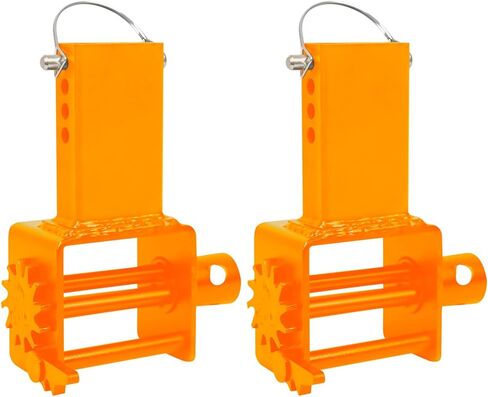 2 حزمة من ونش الجيب الصغير للمقطورة، سعة حمل العمل/المنفعة 5400 رطل # قوة كسر 16200 رطل، ونش من الفولاذ الكربوني شديد التحمل مع شريط للمقطورات والشاحنات المسطحة in Kuwait