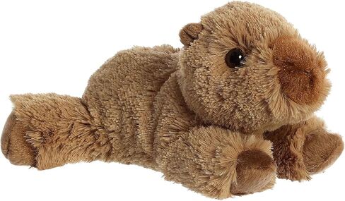 Aurora® Adorable Mini Flopsie™ Charlie Capybara™ Stuffed Animal - Playful Ease - Timeless Companions - Brown 8 Inches in Kuwait
