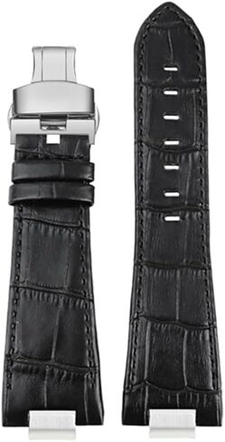 حزام ساعة جلدي بديل سريع الفك لـ Tissot PRX Super Player 1853 (الموديل: T137407A، T137410A) - نمط ذكر، مع فتحة محدبة in Kuwait
