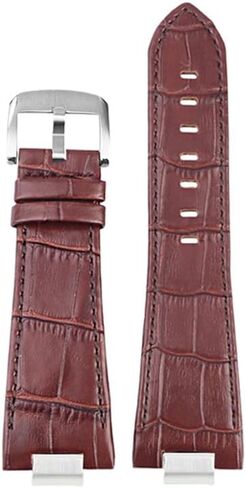 حزام ساعة جلدي بديل سريع الفك لـ Tissot PRX Super Player 1853 (الموديل: T137407A، T137410A) - نمط ذكر، مع فتحة محدبة in Kuwait
