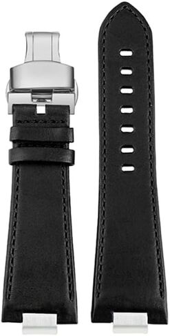 حزام ساعة جلدي بديل سريع الفك لـ Tissot PRX Super Player 1853 (الموديل: T137407A، T137410A) - نمط ذكر، مع فتحة محدبة in Kuwait